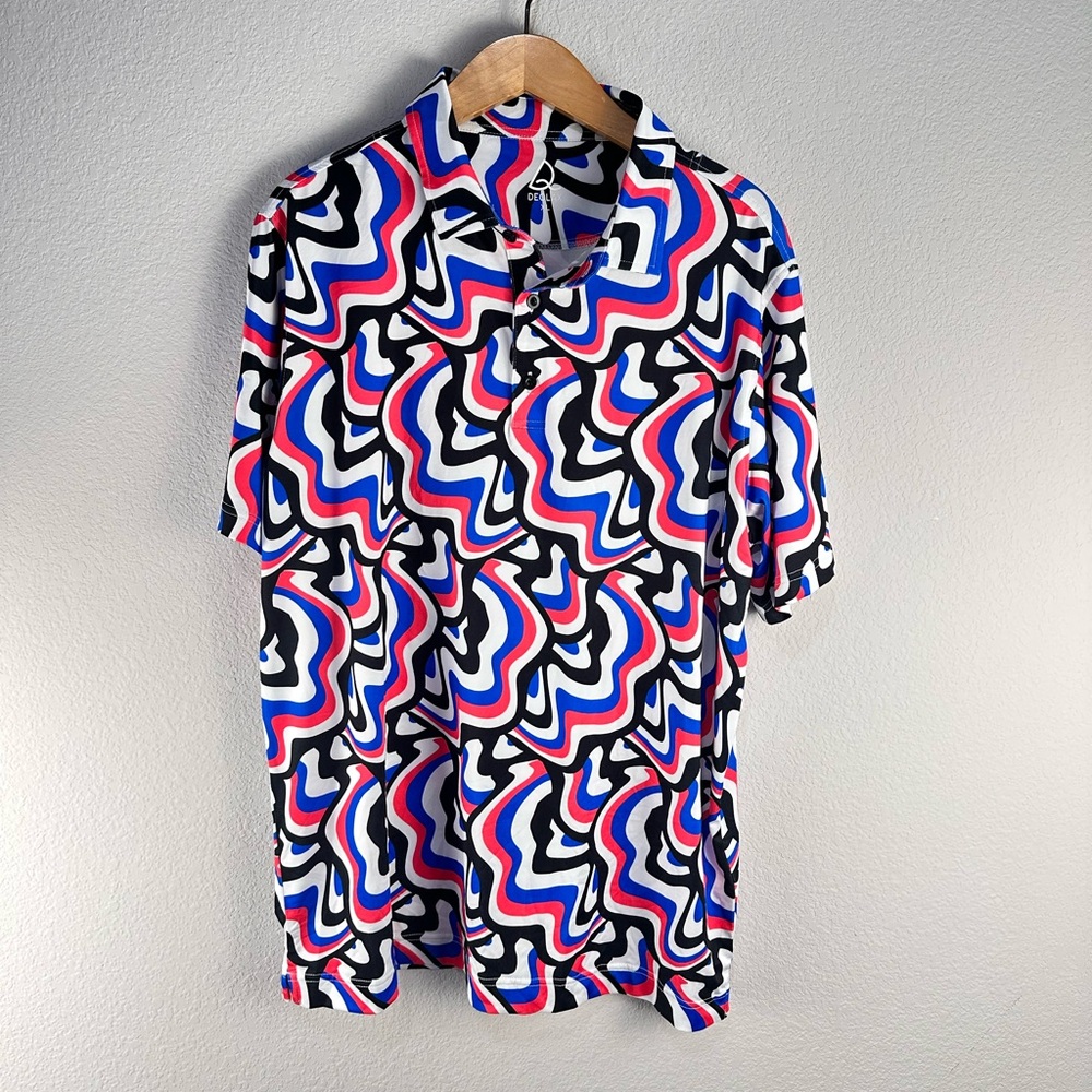 Deolax Golf Load Graphic Polo Sz XL